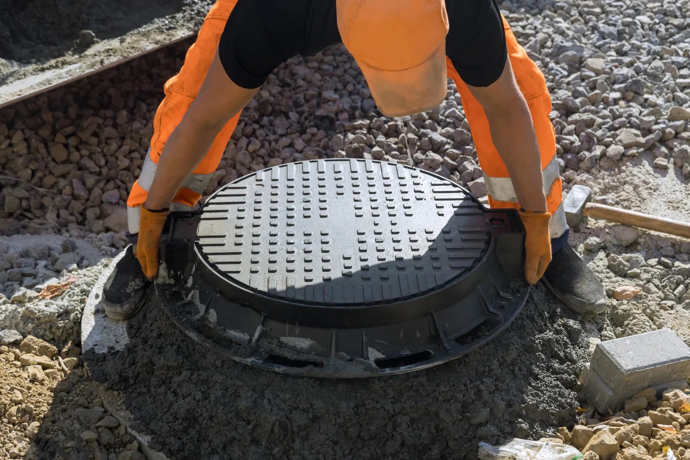 American Builders self-perform crew executing civil trade work